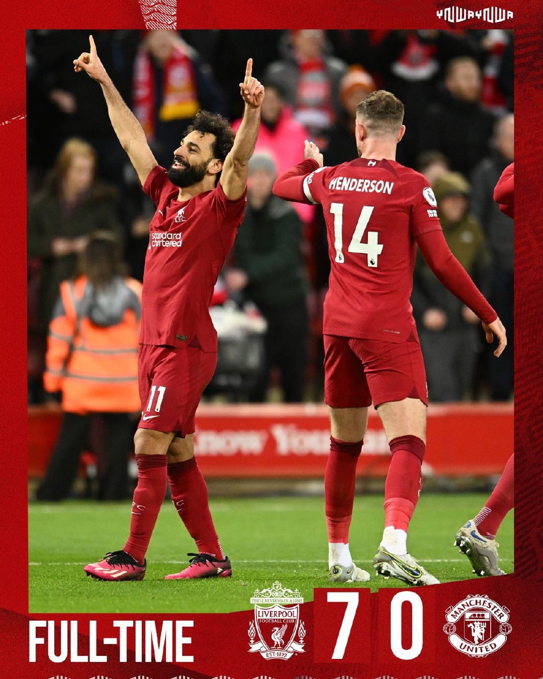  爆冷首场状态出色，曼联观众沸腾！，萨拉赫重返赛场赢得满堂喝彩